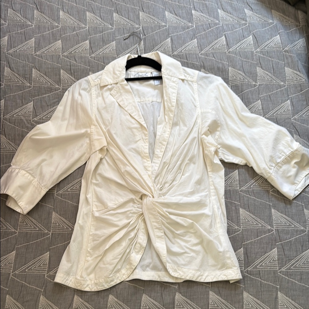 Off-white Ruched Shirt